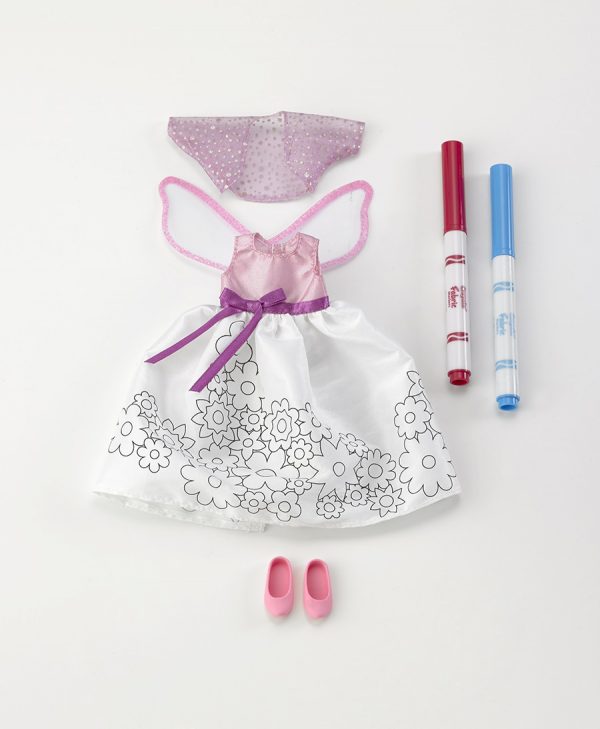 Pixie Doodles Pink Carnation Outfit 9"